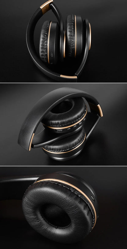 Over-ear Wireless Headphones Bluetooth 5.3 HiFi Stereo Low Latency Noise-canceling Headset Gaming Earphones with ENC Micphone
