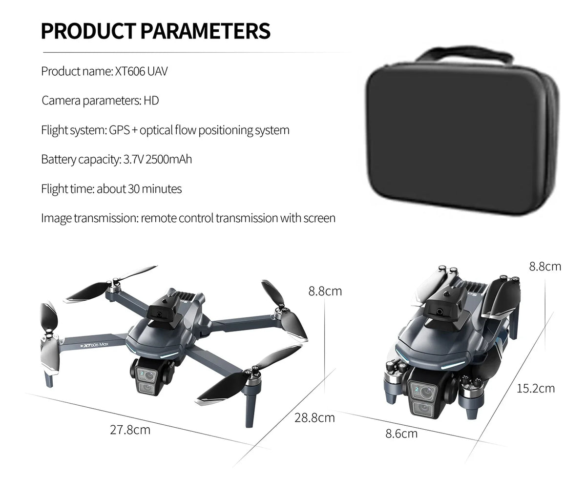 XT606 MAX 3 battery Drone 4k 8K HD Professional Camera FPV Wish Screen Drone 360° Obstacle Avoidance Quadcopter Toys Dron gifts