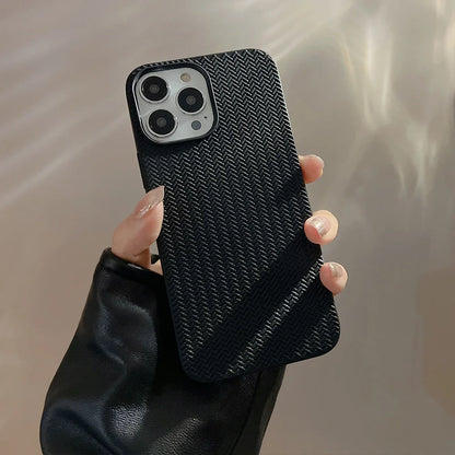 Colored Autumn and Winter Solid Weave Pattern Phone Case For Iphone 14 13 12 11 Pro Max X XR XSMAX 7 8 Plus Fashion New Products