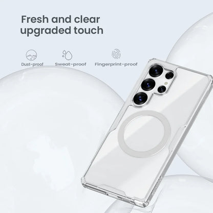 Nillkin For Samsung Galaxy 26 Ultra S26+ S26 Plus S25 Ultra S24 Ultra Nature Pro Magnetic Transparent TPU Frame Cover Phone Case
