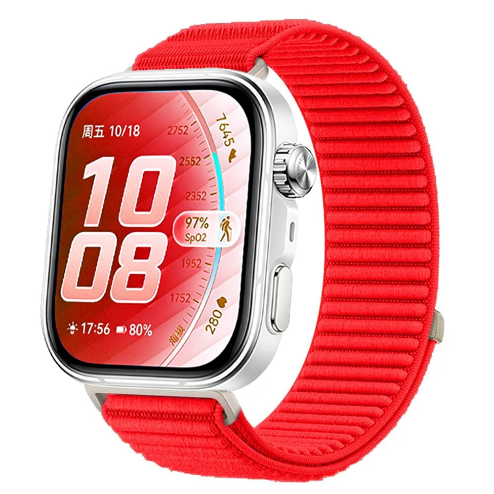 Official Nylon Braided Strap for Huawei Watch Fit 5/5 Pro Breathable Bracelet Watchband Huawei Watch Fit 4 Pro/4/3 Accessories