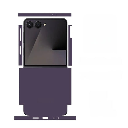 Skin For Samsung Galaxy Z Flip7 6 5 4  Back Film Sticker Full Cover Protective Decal Wrap Side Frame Back Screen Protector