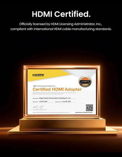 Vention 8K Fiber Optic HDMI 2.1 Cable 4K240Hz Dynamic HDR/VRR/ALLM/HDCP 2.3 Compatible for Samsung LG TV Box PC PS5/4 HDMI Cable