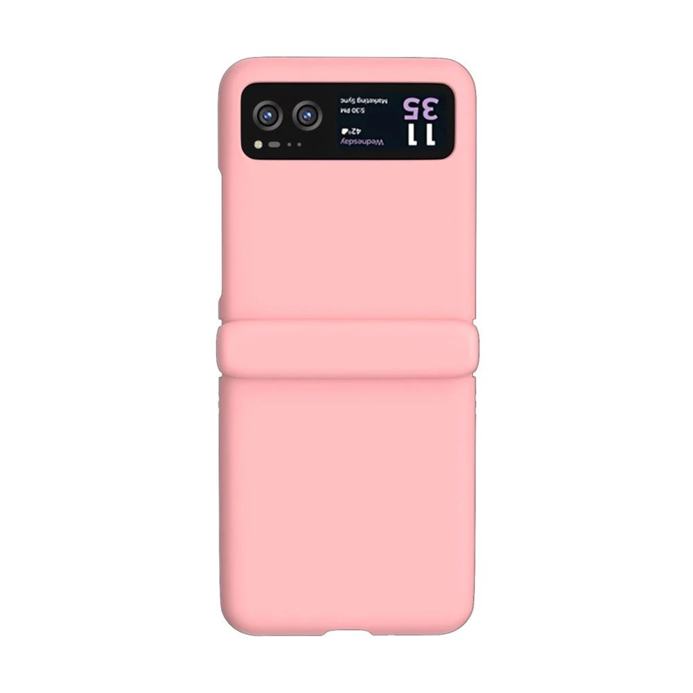 Candy Color Hinge Protective Phone Case For Motorola Razr 70 60 50 40 Ultra Skin Feel Shockproof Cover PC Bumper Shell Funda