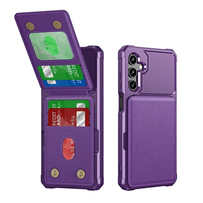 Card Slots Wallet Stand Case For Samsung Galaxy S26 S25 S24 S23 S22 S21 Ultra Plus FE A57 A37 A56 A36 A26 A55 A35 A54 A34 Cover