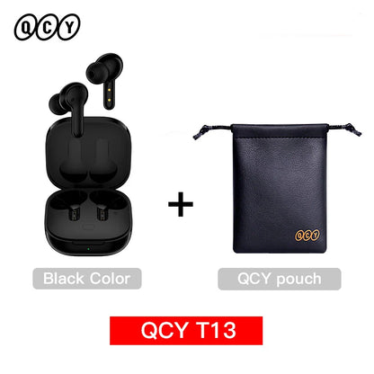 QCY T13 Wireless Smart Headphone BT5.1 TWS Earphone 4 Mic ENC HD Call Headset Touch Control Earbuds Long Standby 40H
