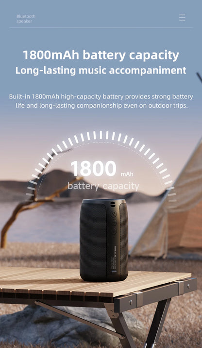 Zealot_S32 Wireless Bluetooth Speaker Mini Portable Subwoofer Speaker TWS Dual Pairing BT5.2 15W Wireless Speaker for Outdoor