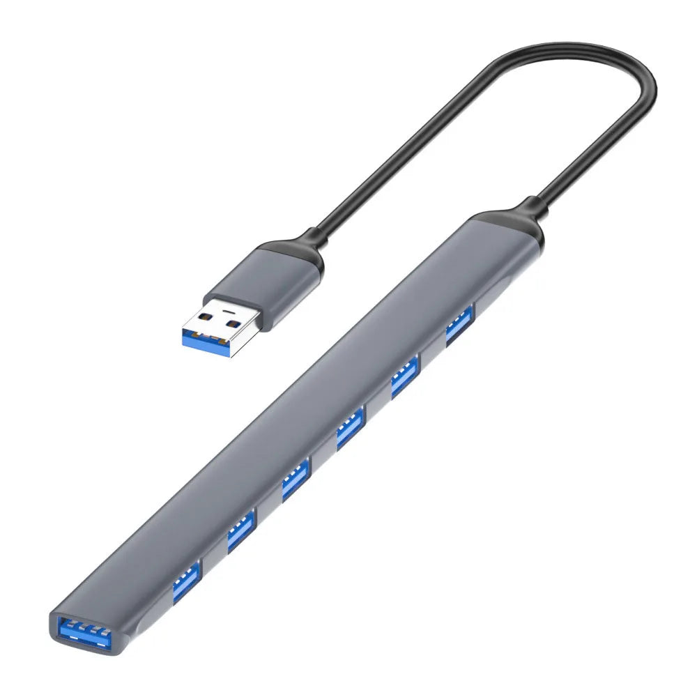 USB HUB Dock 3.0 7 Port USB 2.0 3.0 Hub Multi Splitter Adapter OTG Type C HUB For Lenovo HUAWEI Xiaomi Macbook Aluminum Alloy