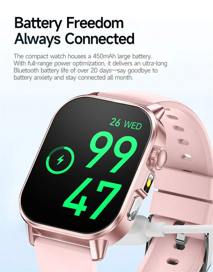 2026 New Professional-Grade Health Smart Watch Men ECG BP HR Uric Acid Lipid BMI Body Analysis Bluetooth Call Smartwatch Women