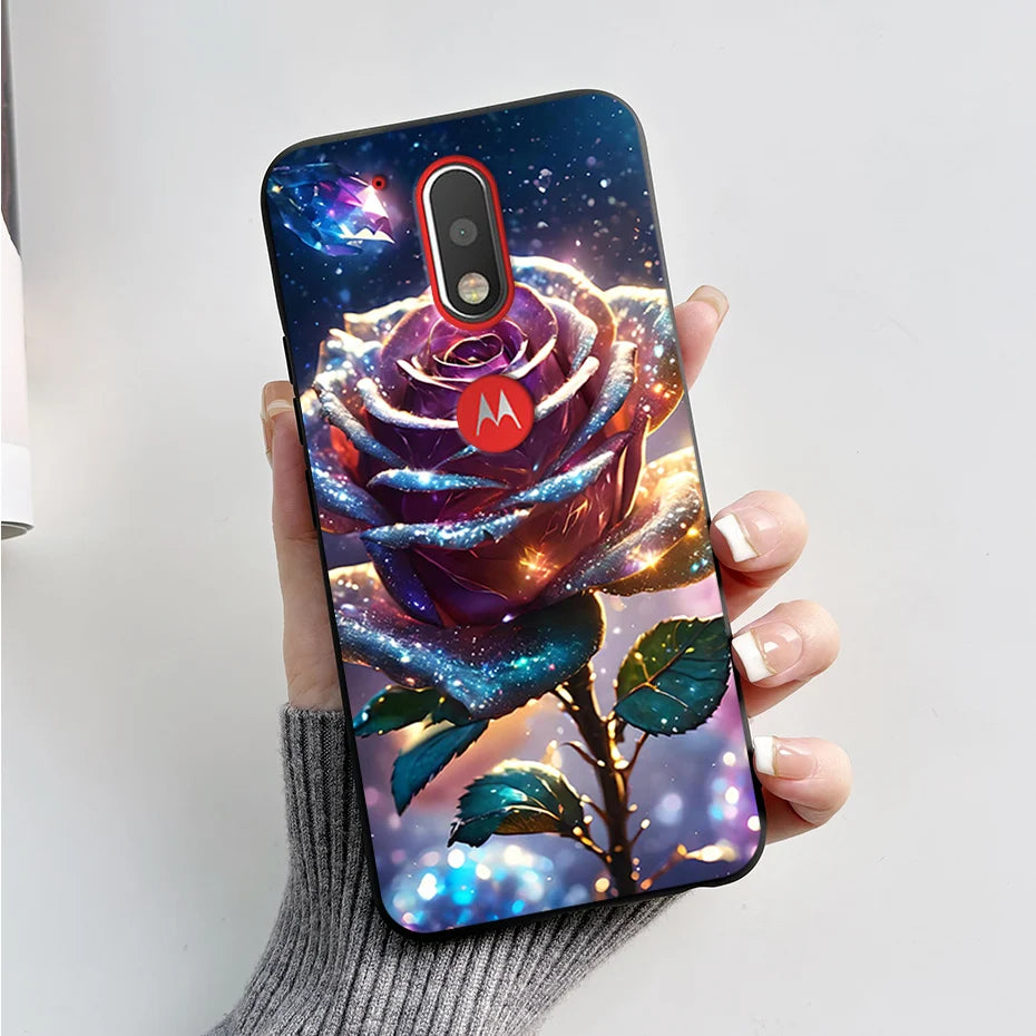 Case for Motorola Moto G4 / Moto G4 Plus / Moto G4 Play Back Cover Fashion Marble Silicone Soft TPU Protective Phone Cases Coque