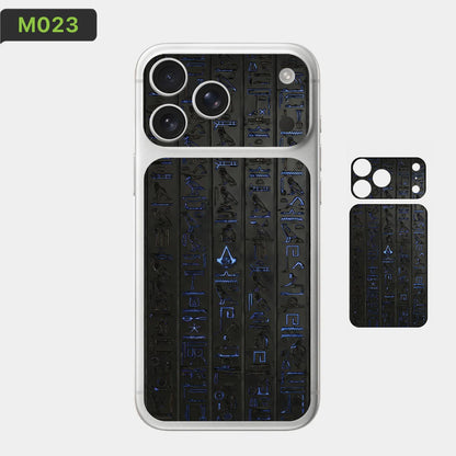 BC05 for Apple iPhone 17 Pro Max /17 Pro/Air Camera with Battery Skin Wrap 3D Colorful Rear Protective Sticker Film