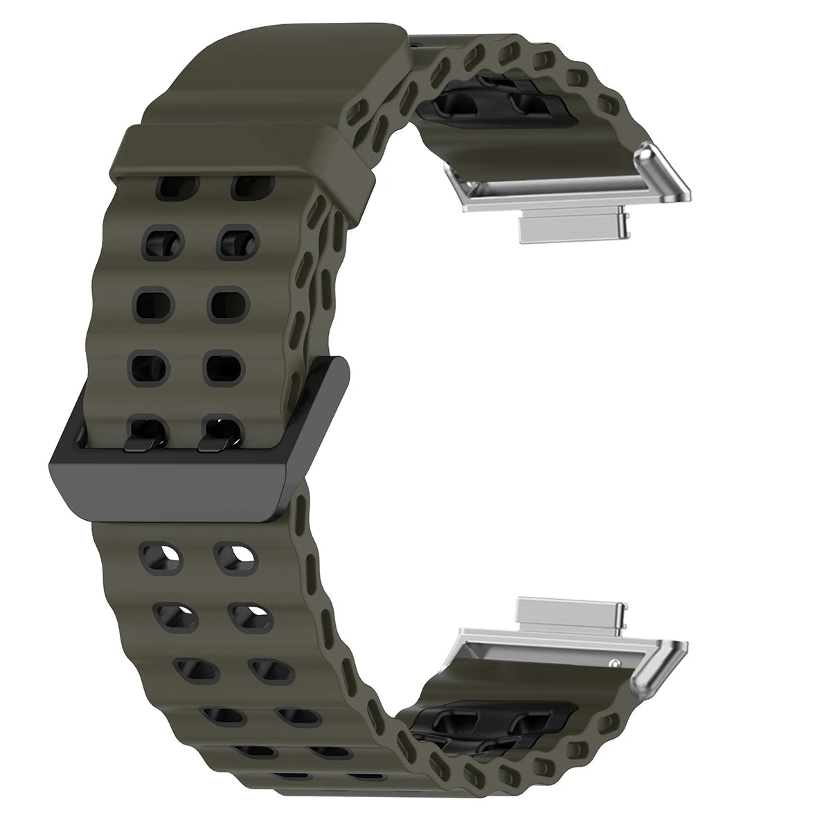 Soft Silicone Strap for Redmi Watch 6 5 4 Sports Two Tone Wristband for Xiaomi Mi Band 8 9 Pro Adjustable Rubber Wristband