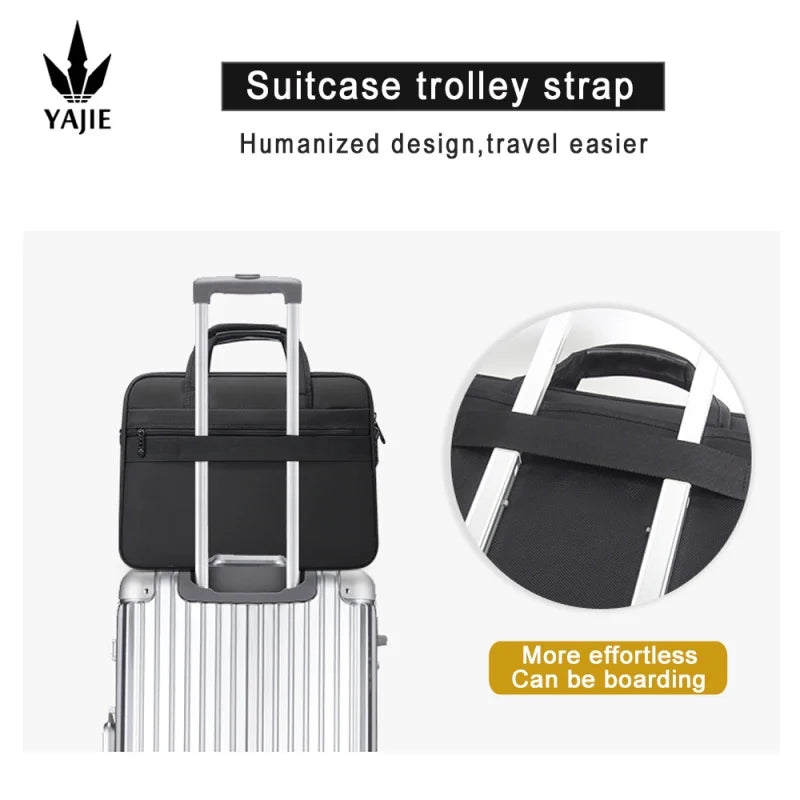 Large Capacity Briefcase Bag Men Business Bag 15.6 inch 17" 19" Laptop Bag Shoulder Bags Canvas Handbags Notebook Bag messenger