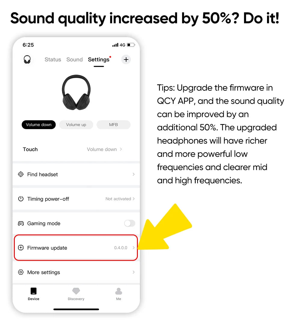 QCY H3 ANC Hi-Res Audio Wireless Bluetooth 5.4 Headphones Over Ear Headset 60Hrs 43dB Hybrid Active Noise Cancellation Earphone