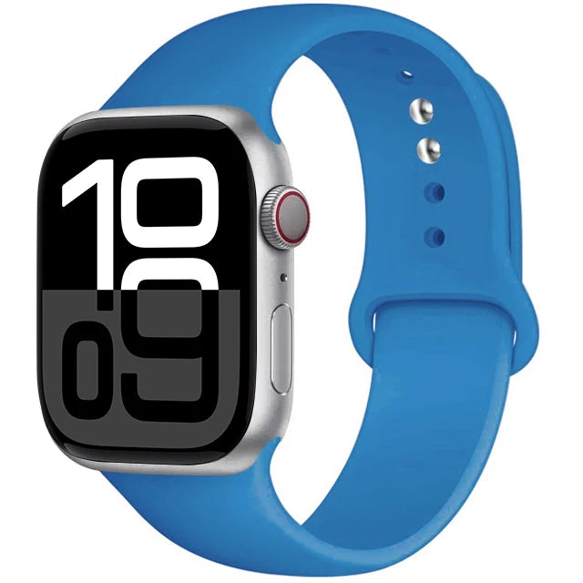 Silicone Band For Apple Watch straps 45mm 44mm 40mm 41mm 42mm-46mm sport bracelet iwatch series 8 7 6 5 SE 9 10 11 Ultra 2 49mm