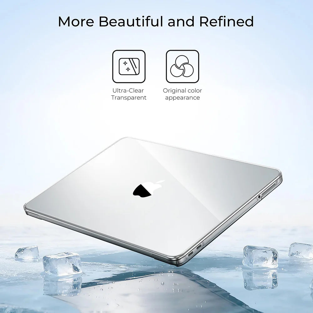Crystal Clear Laptop Case For Macbook Neo 13 A3404 Case Mac Book Neo A18 Pro Chip 2026 Scratch Resistant Protective Cases Cover