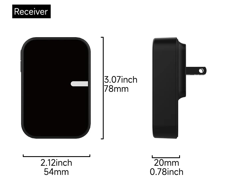 Acrylic Decoration Does Not Require Batteries Kinetic Energy Door Bell Household Waterproof Wireless Electronic Doorbell