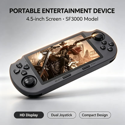 SF3000 Retro Handheld Video Game Console Linux System 4.5 Inch 854*480 IPS Screen 3000mAh Portable Pocket Video Games Player