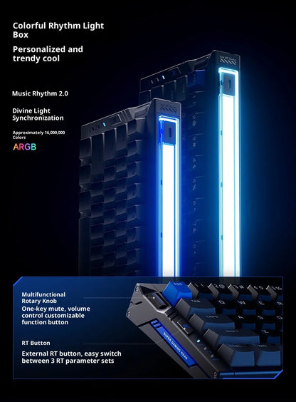 MCHOSE Ace68 Turbo Magnetic Switch Keyboard 16k Aluminium Alloy 0.001mm E-Sports Keyboard Ergonomics Low Delay Gamer Keyboards