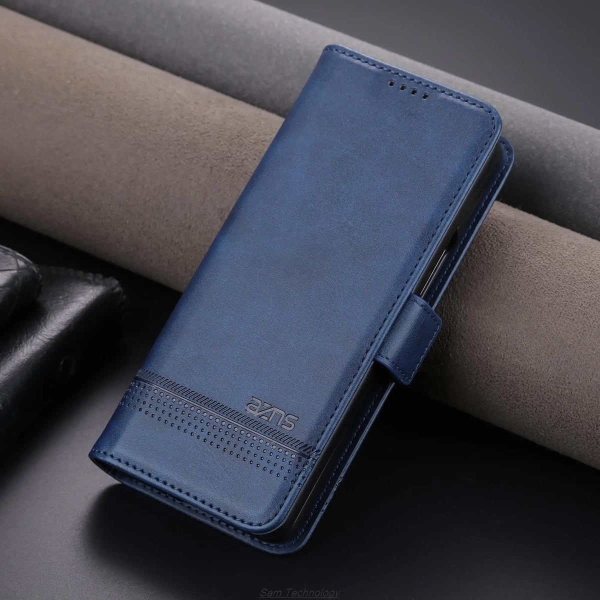 Magnetic Adsorption Leather Fitted Case for Samsung Galaxy Z Fold5 / Z Fold 5 6 7 4 3 5G Flip Cover Protective Case Fundas Coque