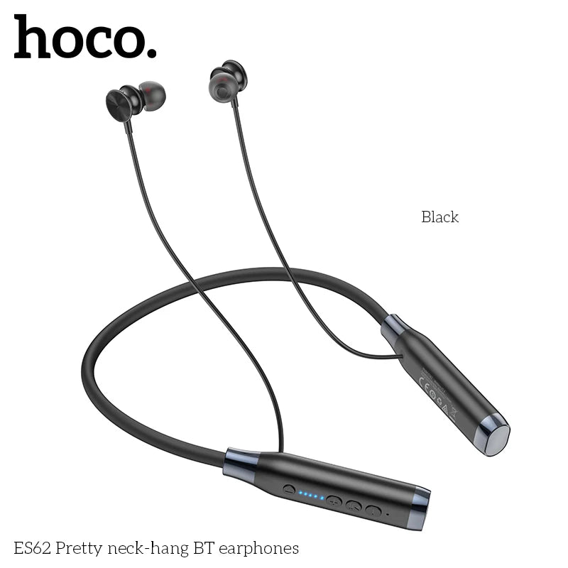 HOCO ES62 Neckband Earphones Bluetooth 5.3 Sport Headsets Support TF Card Playback 120 Hours Long Battery Life For Mobile Phone