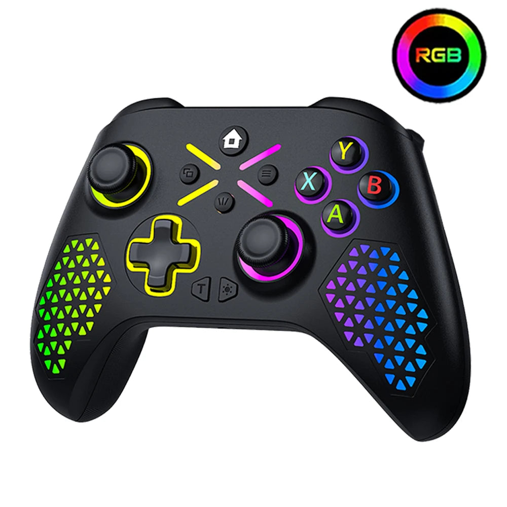 Turpow RGB Gamepad For Xbox One Controller,Xbox Seris S/X Dual Vibra 6Axis Gyroscope Wireless Game Xbox Console