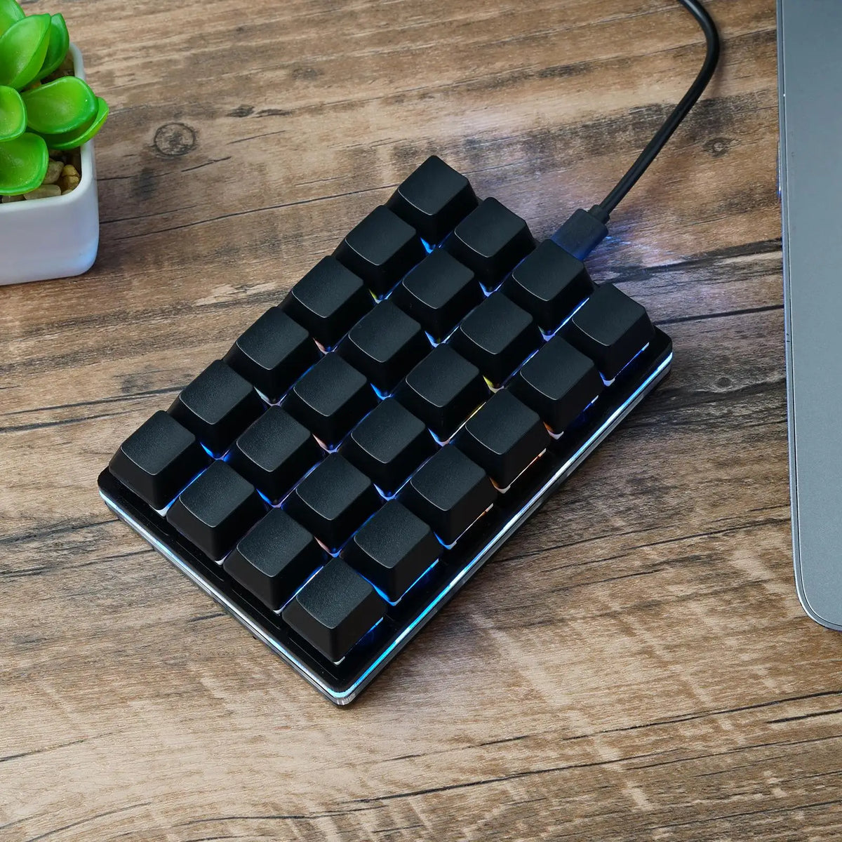 USB Programming Macro Custom Mechanical Keyboard RGB 24/16/12/9/8/4/3/2 Key Copy and Paste DIY Gaming Mini Keypad Macropad