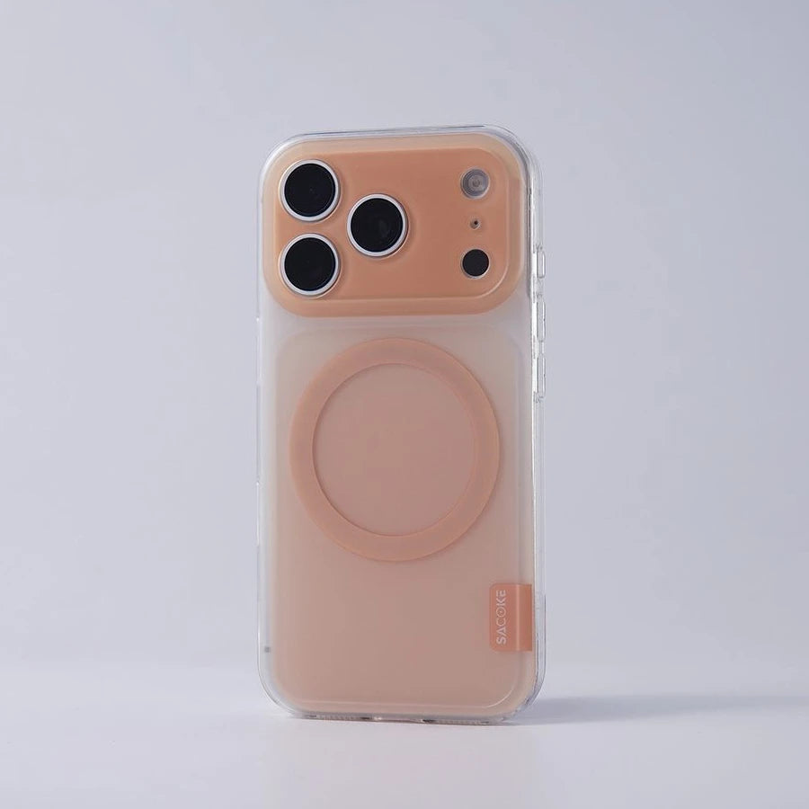 Gradient Color Skin-Feel Matte Silicone Button Case For iPhone 18 Pro Max 17 16 15 14 Pro for Magsafe Wireless Charging PC Cover