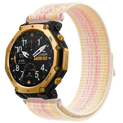 20mm 22mm Nylon Strap For Amazfit T-Rex3 Pro 44mm 48mm/Active 2 square Braided Bracelet Band For Amazfit Bip 6-5/Balance 2/Helio