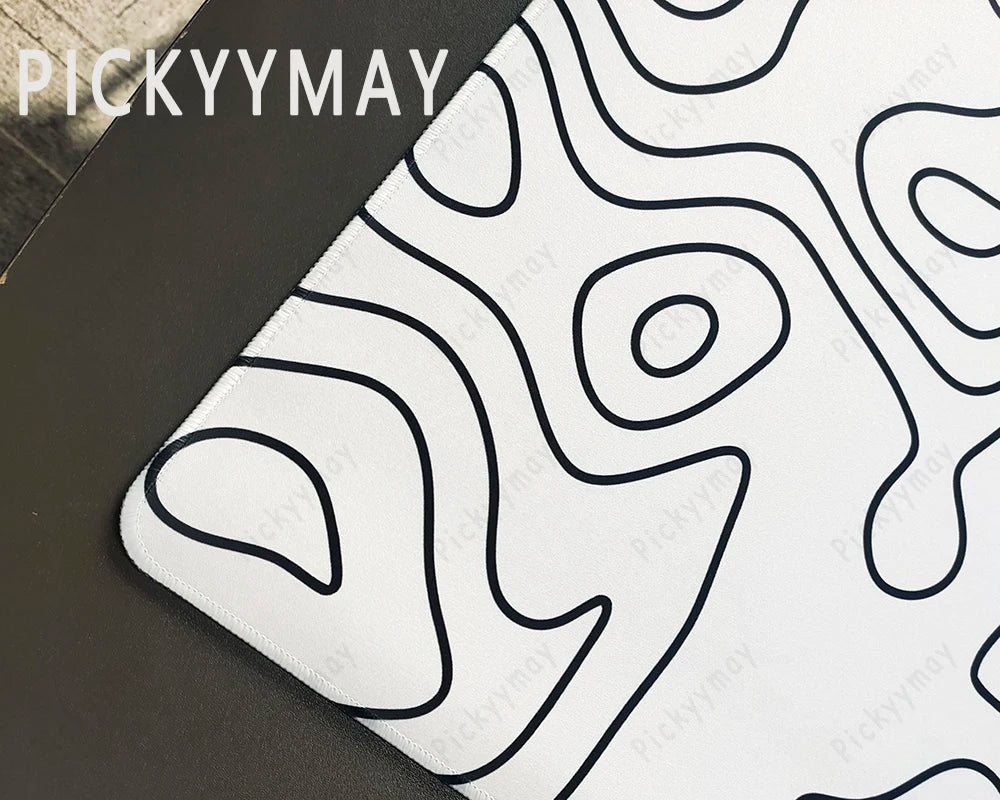 Black And White Large Mouse Pad 100x50cm Computer Mousepad Company Gaming Mausepad Keyboard Mat Office Desk Mats Abstract Art