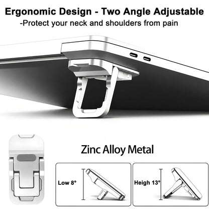 2pcs/Set Foldable Laptop Stand Portable Notebook Support Holder Adjustable Riser Cooling Bracket Universal For Laptop Tablet