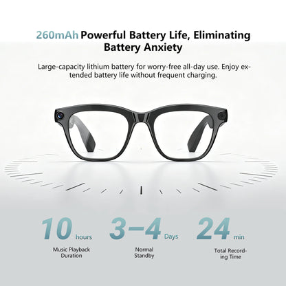 Blackview BV300 4K AI Glasses Color-Changing Smart Translation Glasses Photo Video Recording Waterproof Call Smart Sunglasses