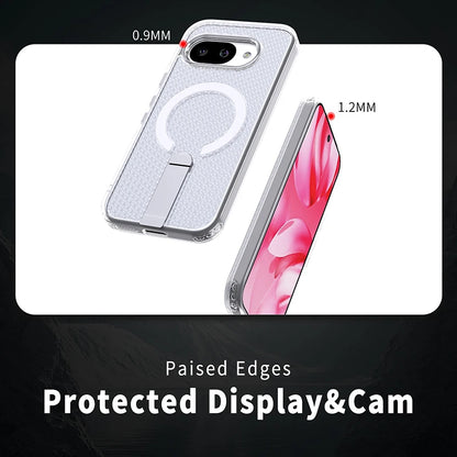 Magnetic Bracket Cooling Shockproof Phone Case For Google Pixel 10 9 Pro XL 10A 9A Mesh Ventilation Wireless Charging Phone Case