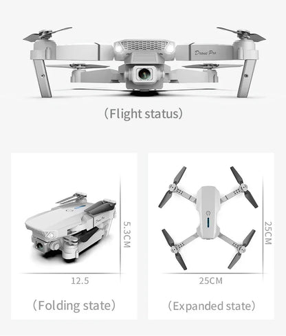 2026 New E88 Pro RC Drone 4K 1080P Wide Angle Dual HD Camera Foldable Quadcopter WiFi FPV Altitude Hold