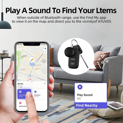 Bluetooth GPS Tag Compatible with Iphone Find My App Anti-lose Tracker Sound Locate Message Reminder Alarm Key Finder 1/2/4PCS