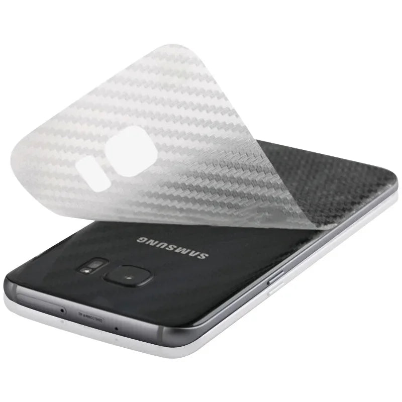 10PCS Back Carbon Fiber Film For Samsung Galaxy S22 S21 S23 S24 S25 S26 Protective Back Cover For Samsung A14 A34 A54
