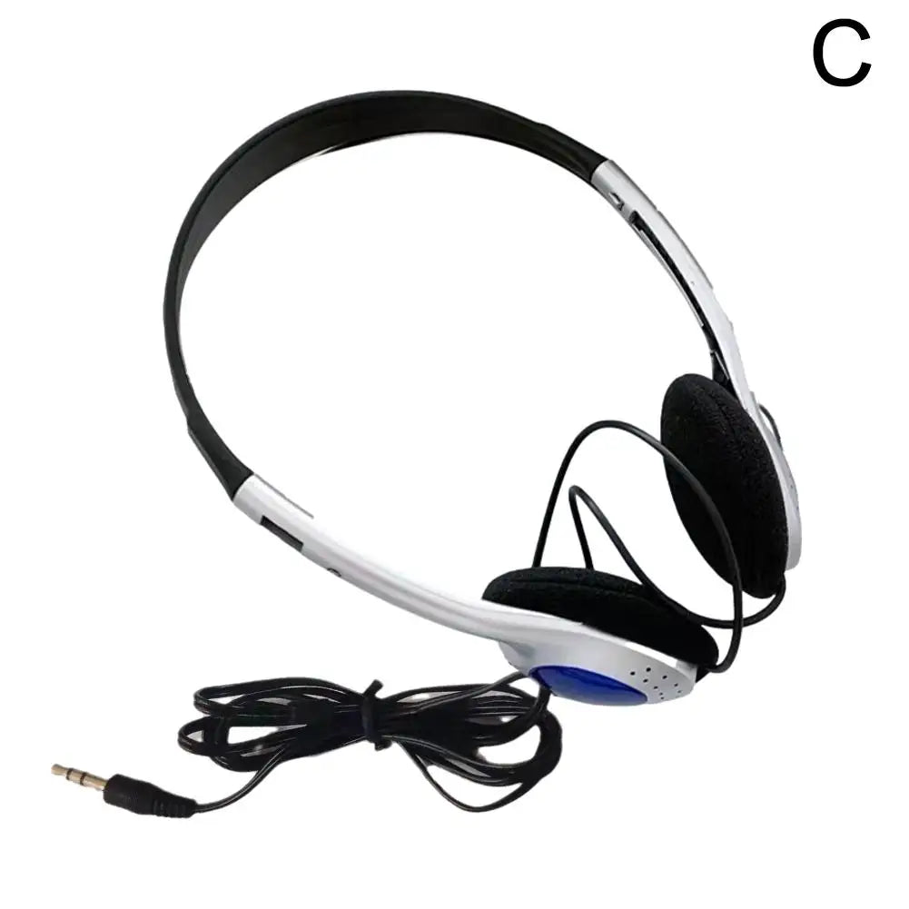 Y2K Personality Retro Headphones Millennium Style Over Ear Wired Headset Vintage Metal Band Photo Props Fashion Noise Isolation