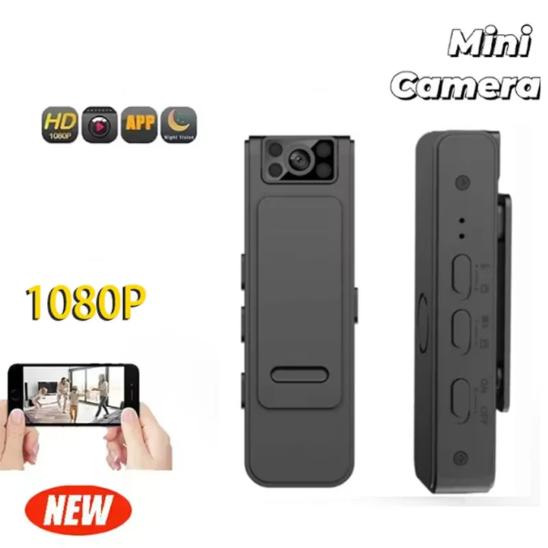  1080P Body Mini Camera Portable Infrared Night Vision Miniature Camcorder Small Digital Video Recorder Police BodyCam