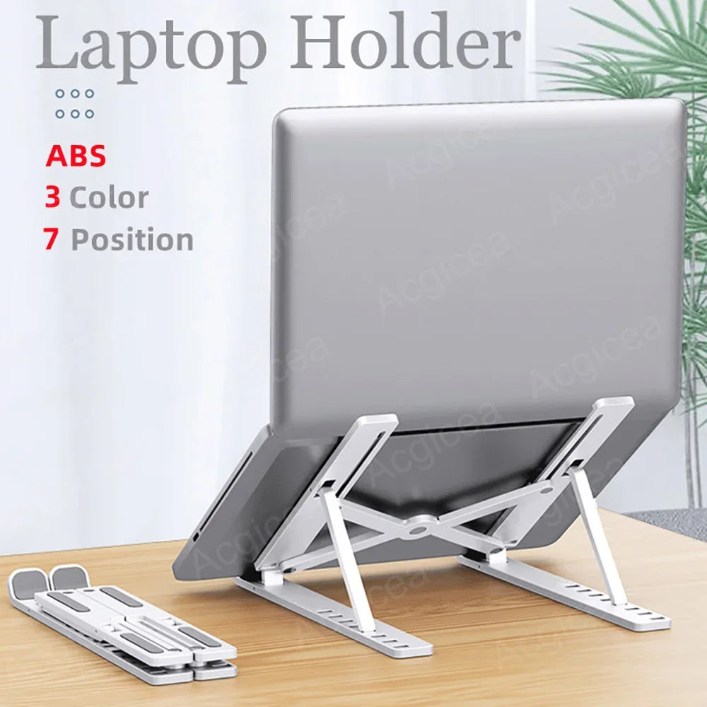 Foldable Laptop Stand 7 Levels ABS Portable Tablet Computer Bracket Universal Pad PC Holder for Macbook Apple  Air Pro Lenovo