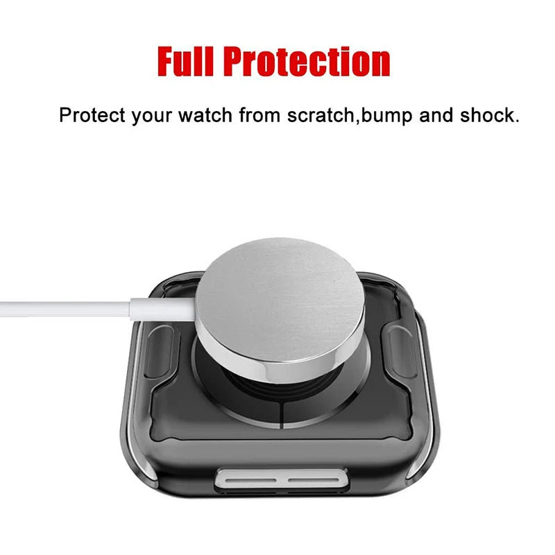 TPU Bumper Cover For Apple Watch Ultra 3 2 1 49mm 45mm 44mm 42mm 41mm 40mm 38mm Screen Protector Case For iWatch Serie 9 8 7 6 5