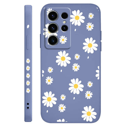 Daisy Petals Phone Case For Samsung Galaxy S25 S24 S23 S22 S21 S20 S10 S10E Ultra Plus FE Note 20 Ultra Plus Cover