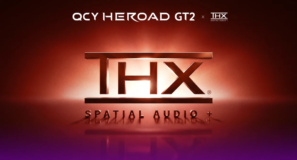 QCY Gaming Headset Heroad GT2 THX Spatial Audio+ 7.1.4 Tri-mode RGB 3-Mic ENC Over Ear Headphone for PC/PS4/PS5 Headset Gamer