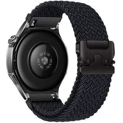 Nylon Braided Loop Strap For Huawei Watch 5 46mm GT5-4-3 Parachute Buckle Flexible Wristband For Samsung Watch 7/6/5/4 Bracelet