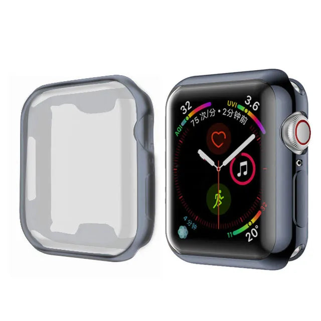 TPU Bumper Cover For Apple Watch Ultra 3 2 1 49mm 45mm 44mm 42mm 41mm 40mm 38mm Screen Protector Case For iWatch Serie 9 8 7 6 5