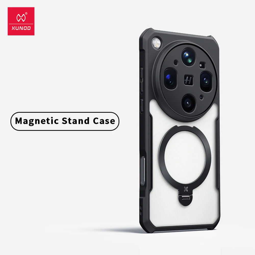 Xundd For Oppo Find X9 Ultra Case Airbags Shockproof PC&TPU Matte Transparent Bumper Anti-Drop Phone Cover  For Find X9 Ultra