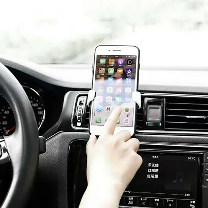 Car Phone Mount Gravity Phone Holder Air Vent Mount Anti Shake Stable Universal Car Holder One Hand Operation Automobile Cradle Compatible With Iphone Samsung Xiaomi Smartphone Auto Lock Ventilation Support Stand 360 Degree R
