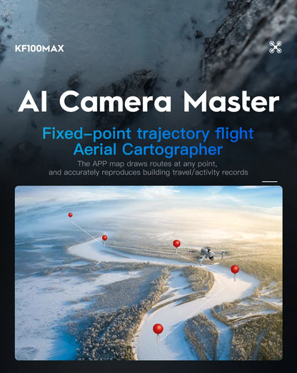 Teeggi KF100 MAX GPS RC with screen Drones With 4K HD Camera Profesional 3-Axis Gimbal obstacle avoidance 6KM Foldable RC Dron