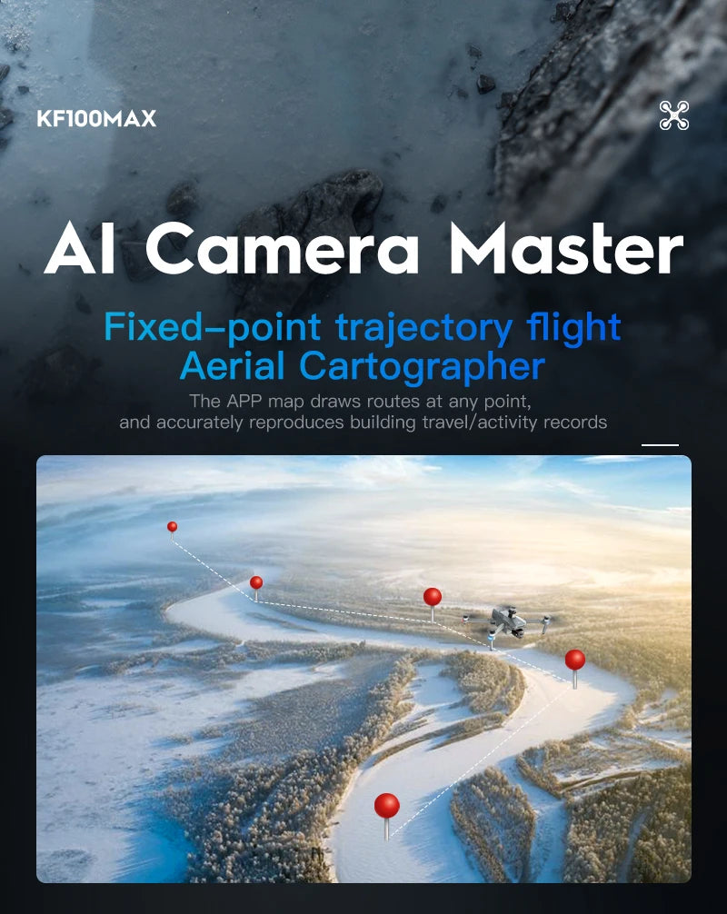 Teeggi KF100 MAX GPS RC with screen Drones With 4K HD Camera Profesional 3-Axis Gimbal obstacle avoidance 6KM Foldable RC Dron