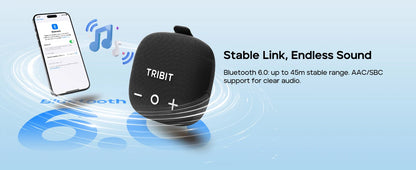 Tribit StormBox Micro 3 Wireless Speaker,13W XBass Sound,BT 6.0, 24H Playtime,IP68,TWS,Strap & Magnetic Mount for Bike/Outdoor