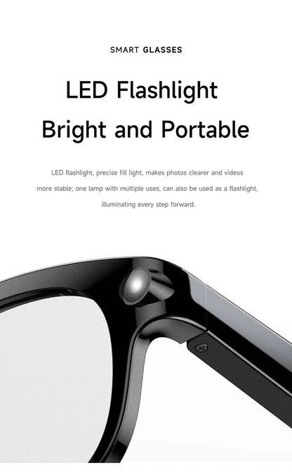 2026 AI Smart Glasses 8K Remote Control Touch Photo Camera Recording Voice Assistant Translator Wireless Bluetooth Sunglasses